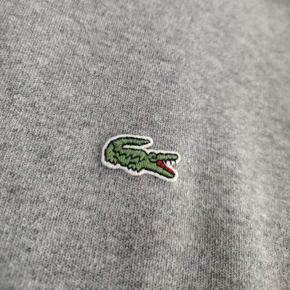 Lacoste Men's Solid Quarter-Zip Interlock Ribbed … - image 6